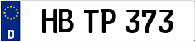 Trailer License Plate